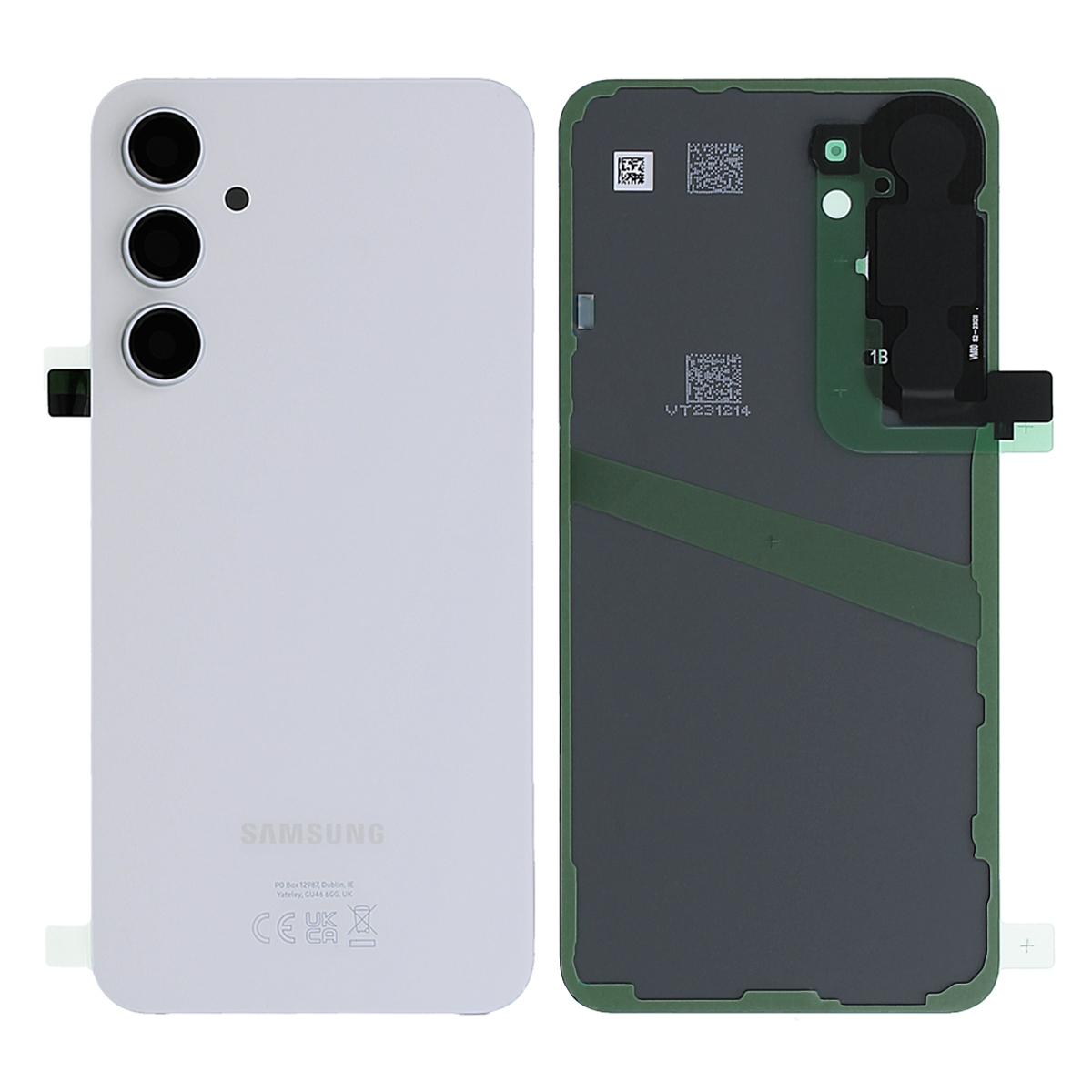 Samsung Galaxy S24 (SM-S921B) Baksida Original - Marmor Grå
