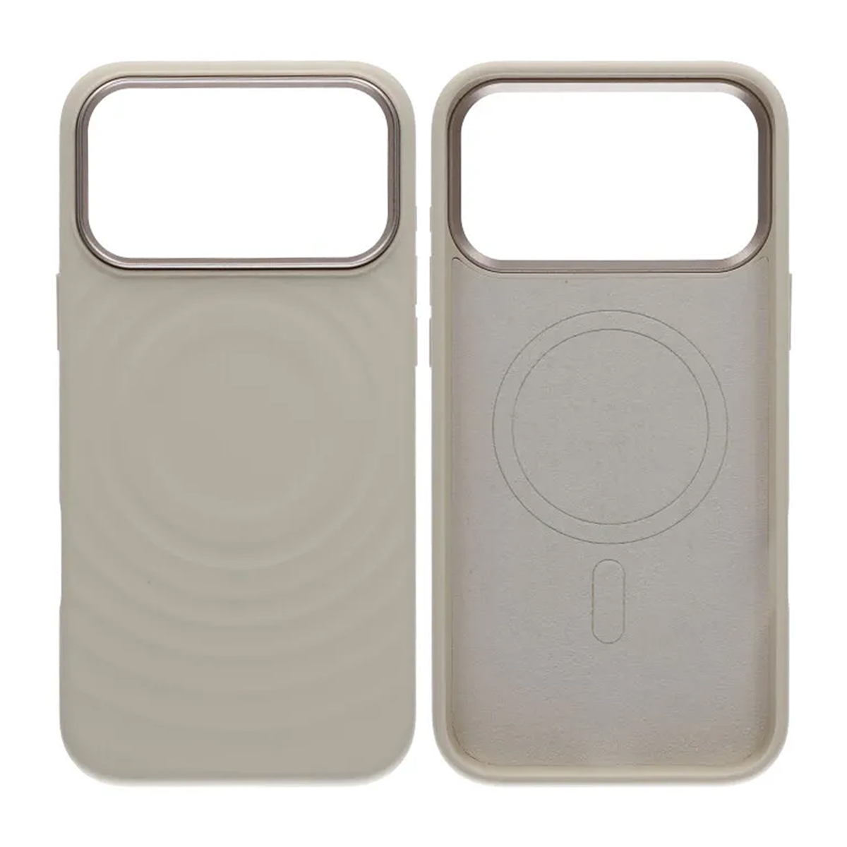 Mobilskal Silikon med Magsafe för iPhone 17 Pro Max - Beige