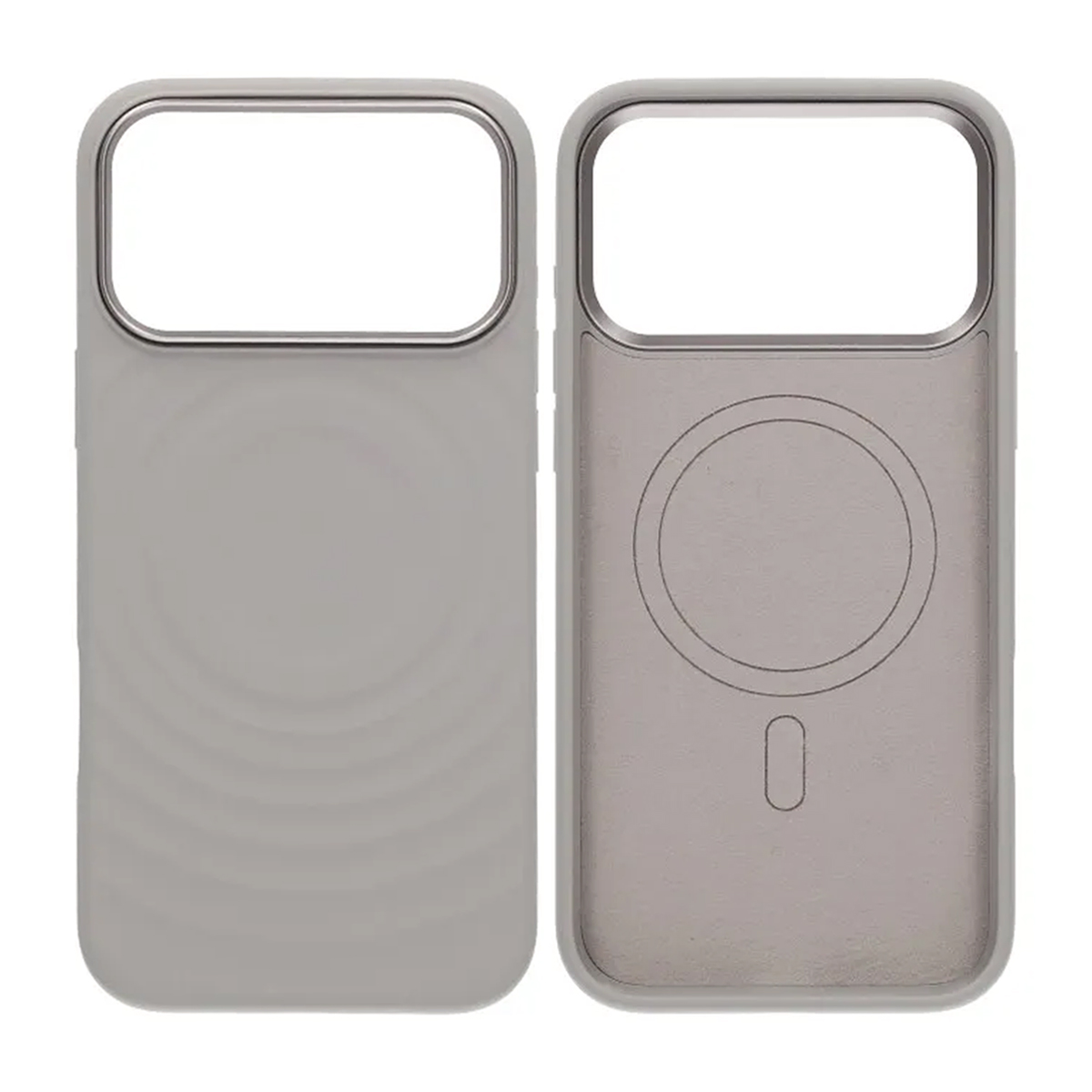 Mobilskal Silikon med Magsafe för iPhone 17 Pro Max - Ljusgrå