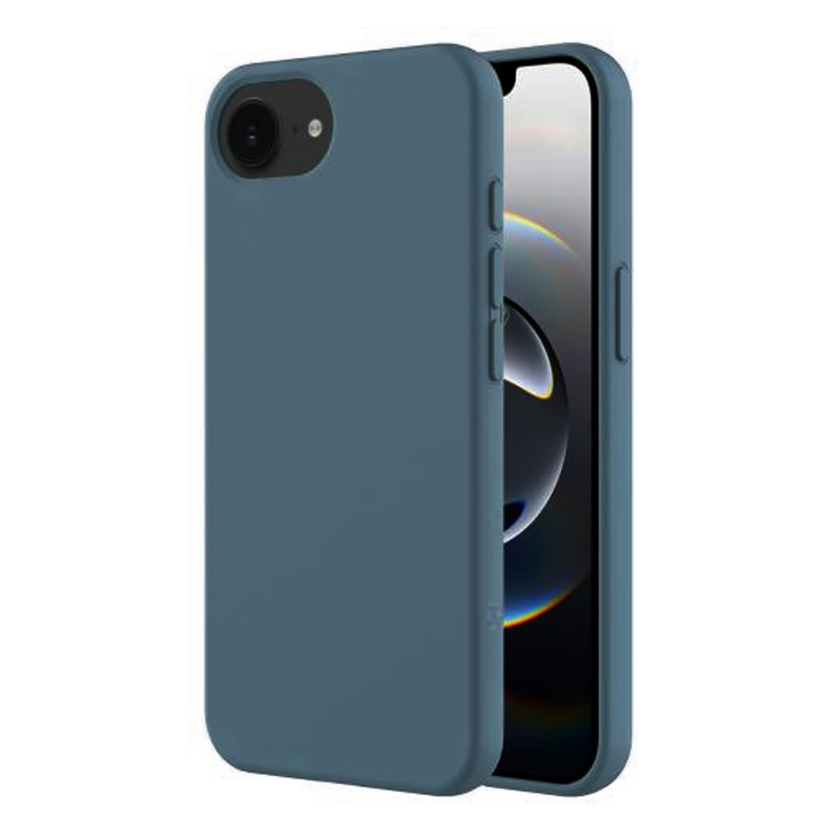 iPhone 16e Mobilskal Silikon - Blågrön