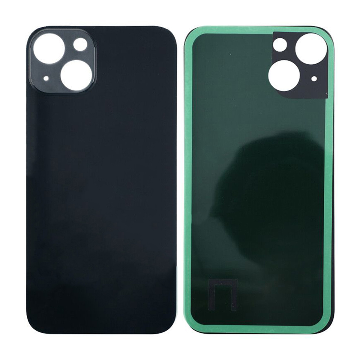 iPhone 13 Baksida Glas med Självhäftande tejp - Svart