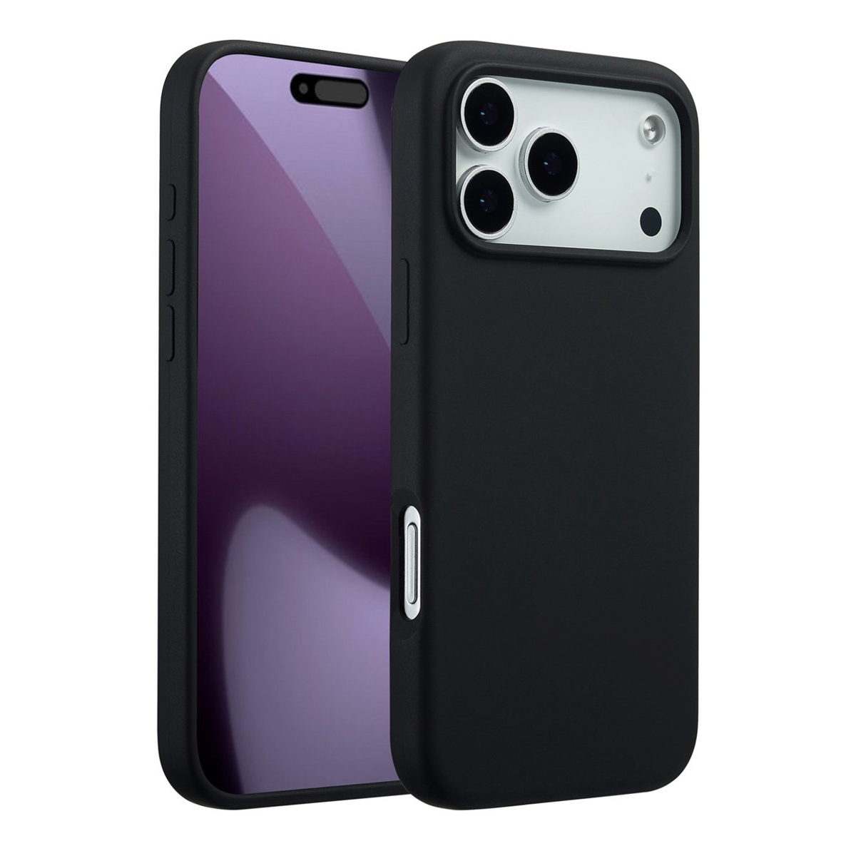 Rvelon Mobilskal Silikon MagSafe för iPhone 17 Pro Max - Svart