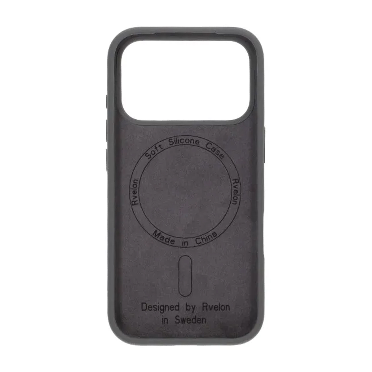 Rvelon Mobilskal Silikon MagSafe för iPhone 17 Pro - Grå