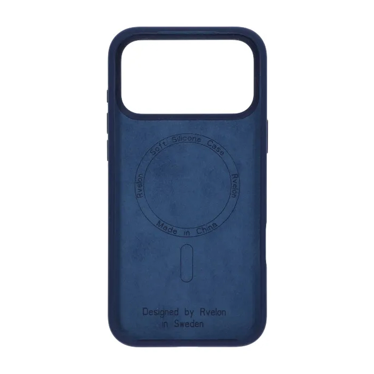 Rvelon Mobilskal Silikon MagSafe för iPhone 17 Pro - Mörkblå