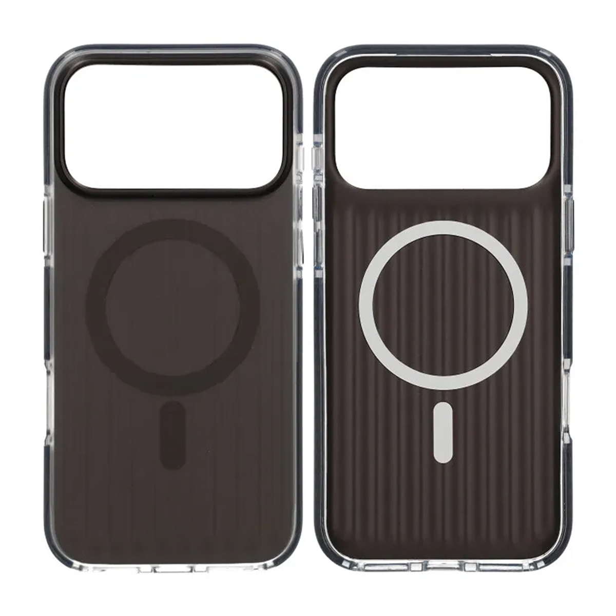 Mobilskal Korrugerad Magsafe för iPhone 17 Pro Max - Svart