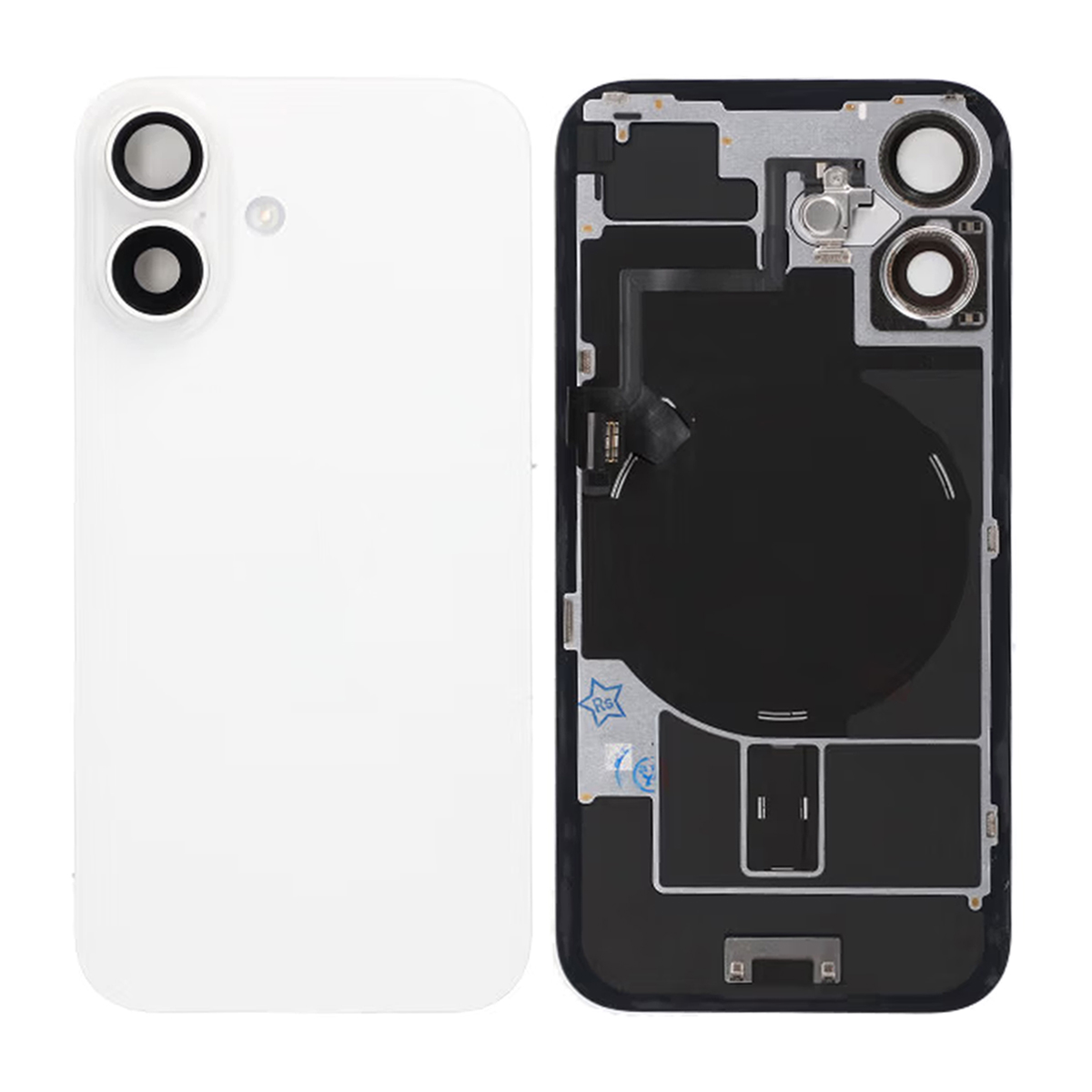 iPhone 16 Bakre Glas Original Vit