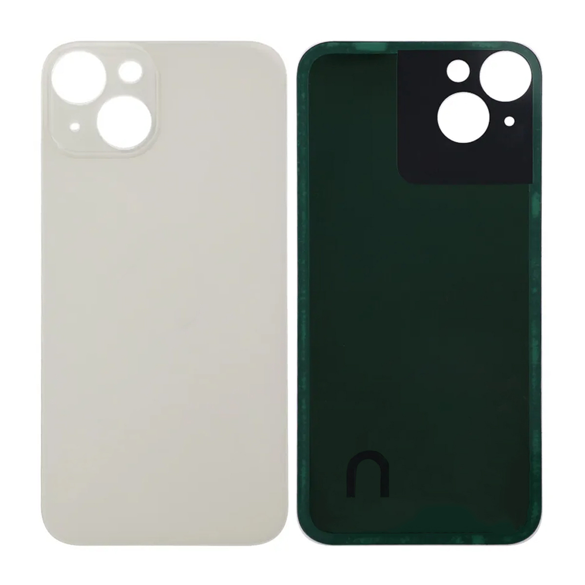 iPhone 14 Plus Baksida Glas med Självhäftande tejp - Vit