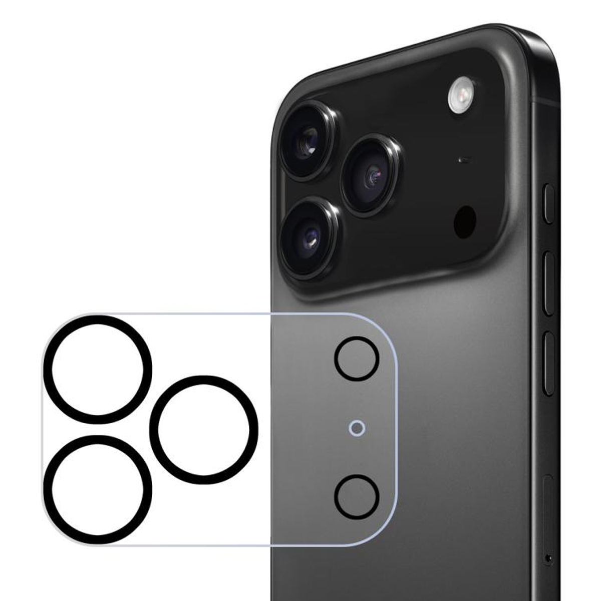 Kameraskydd Härdat Glas till iPhone 17 Pro