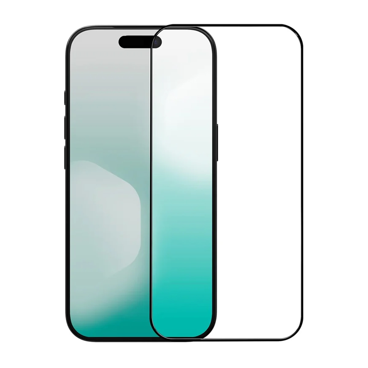 Skärmskydd iPhone 16 Pro/17/17 Pro Härdat Glas 2.5D Svart - bulk