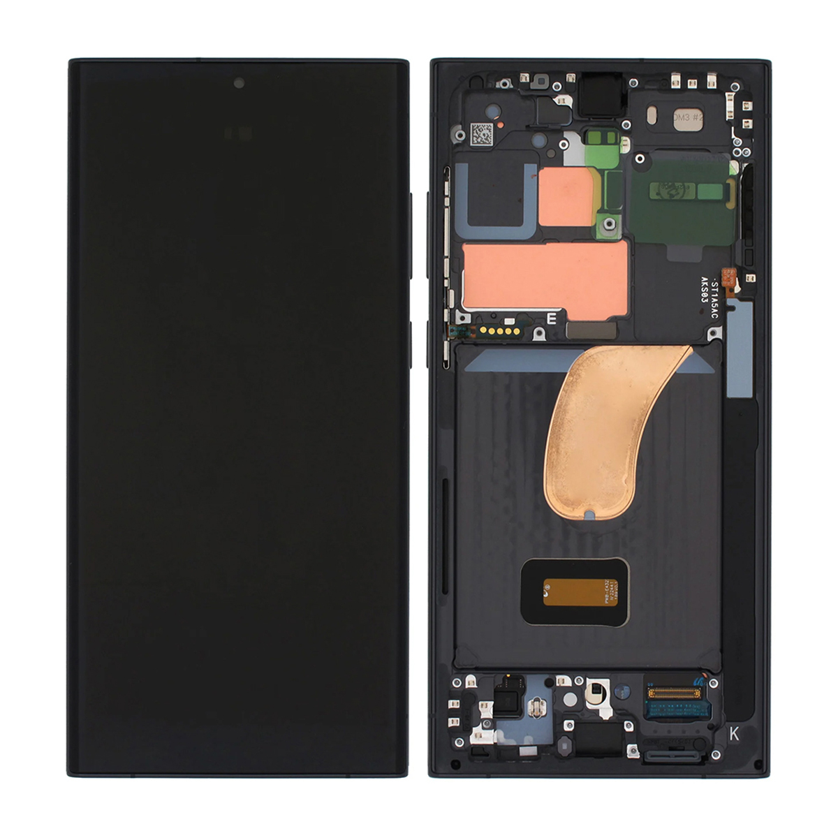 Samsung Galaxy S23 Ultra Skärm med LCD Display Original - Svart