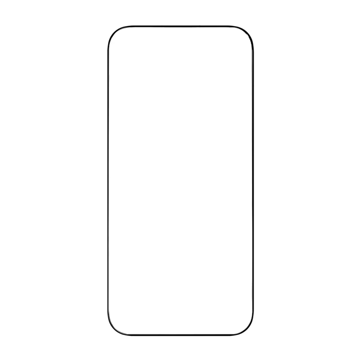 Skärmskydd iPhone 16 Pro Max/17 Pro Max Härdat Glas 2.5D Svart - bulk