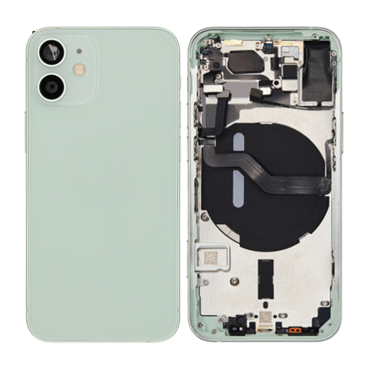 iPhone 12 Mini Baksida Komplett OEM Grön Med Smådelar
